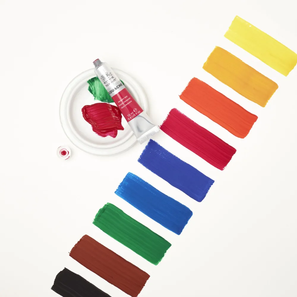 Winsor & Newton Zestaw farb gwaszy - - 10 kolorów x 12 ml