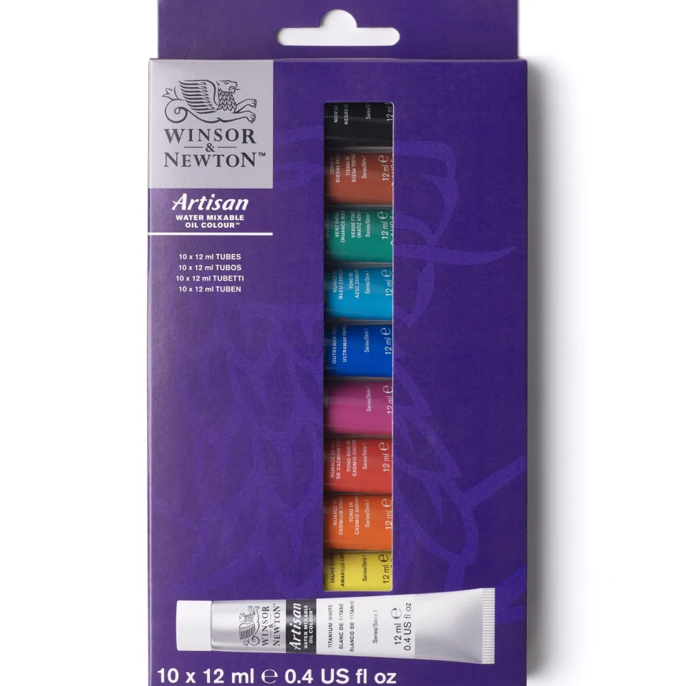 Winsor & Newton Zestaw farb olejnych Artisan - - 10 kolorów x 12 ml