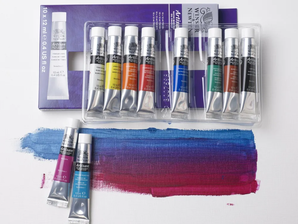 Winsor & Newton Zestaw farb olejnych Artisan - - 10 kolorów x 12 ml