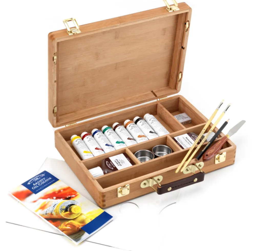 Winsor & Newton Zestaw farb olejnych Artists' Oil Colour Bamboo Box - > Farby Olejne