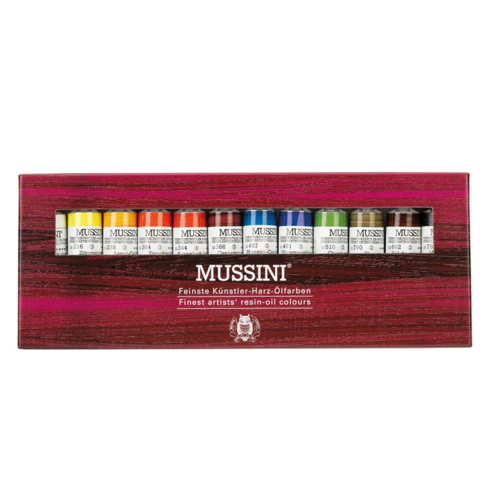 Schmincke Zestaw farb olejnych Mussini - - 12 kolorów x 15 ml > Farby Olejne