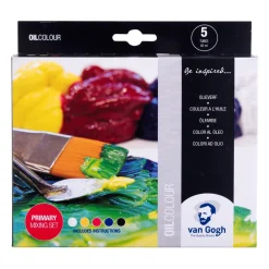 Van Gogh Zestaw farb olejnych Primary - - 5 kolorów x 20 ml ><noscript><img width=