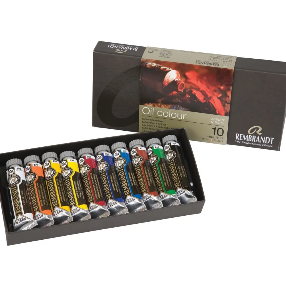Rembrandt Zestaw farb olejnych - - 10 kolorów x 15 ml > Farby Olejne