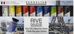 Sennelier Zestaw farb olejnych Rive Gauche - - 10 x 21 ml