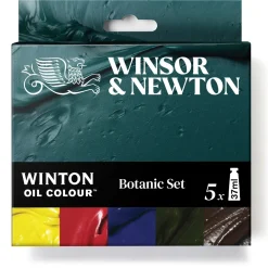 Winsor & Newton Zestaw farb olejnych Winton Botanic - - 5 x 37 ml ><noscript><img width=