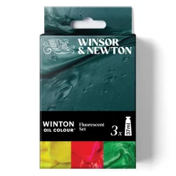 Winsor & Newton Zestaw farb olejnych Winton Fluo - - 3 x 37 ml