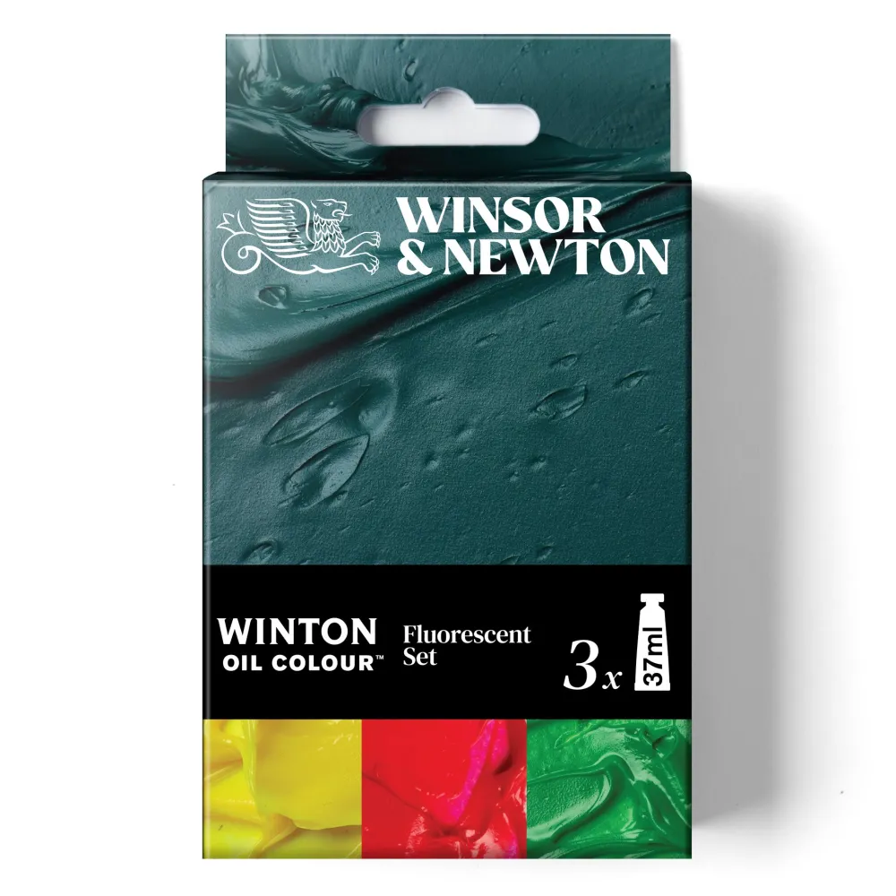 Winsor & Newton Zestaw farb olejnych Winton Fluo - - 3 x 37 ml