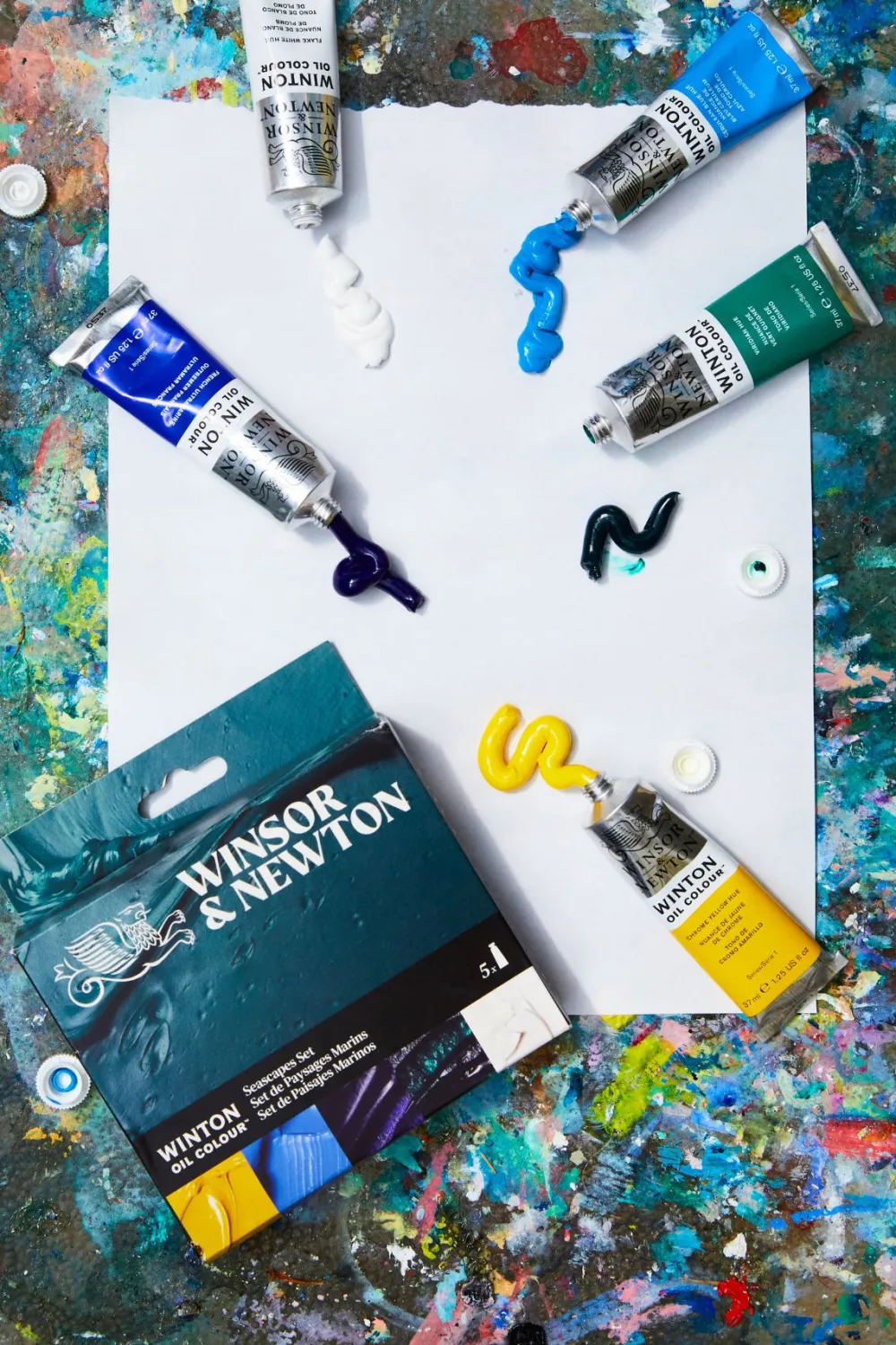 Winsor & Newton Zestaw farb olejnych Winton Seascapes - - 5 x 37 ml