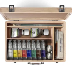 Winsor & Newton Zestaw farb olejnych Winton w drewnianym etui - - 15 szt.
