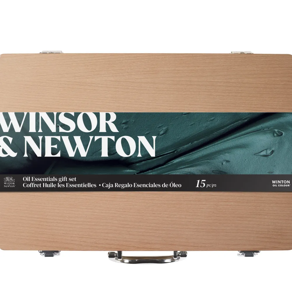 Winsor & Newton Zestaw farb olejnych Winton w drewnianym etui - - 15 szt.