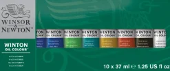 Winsor & Newton Zestaw farb olejnych Winton - - 10 kolorów x 37 ml