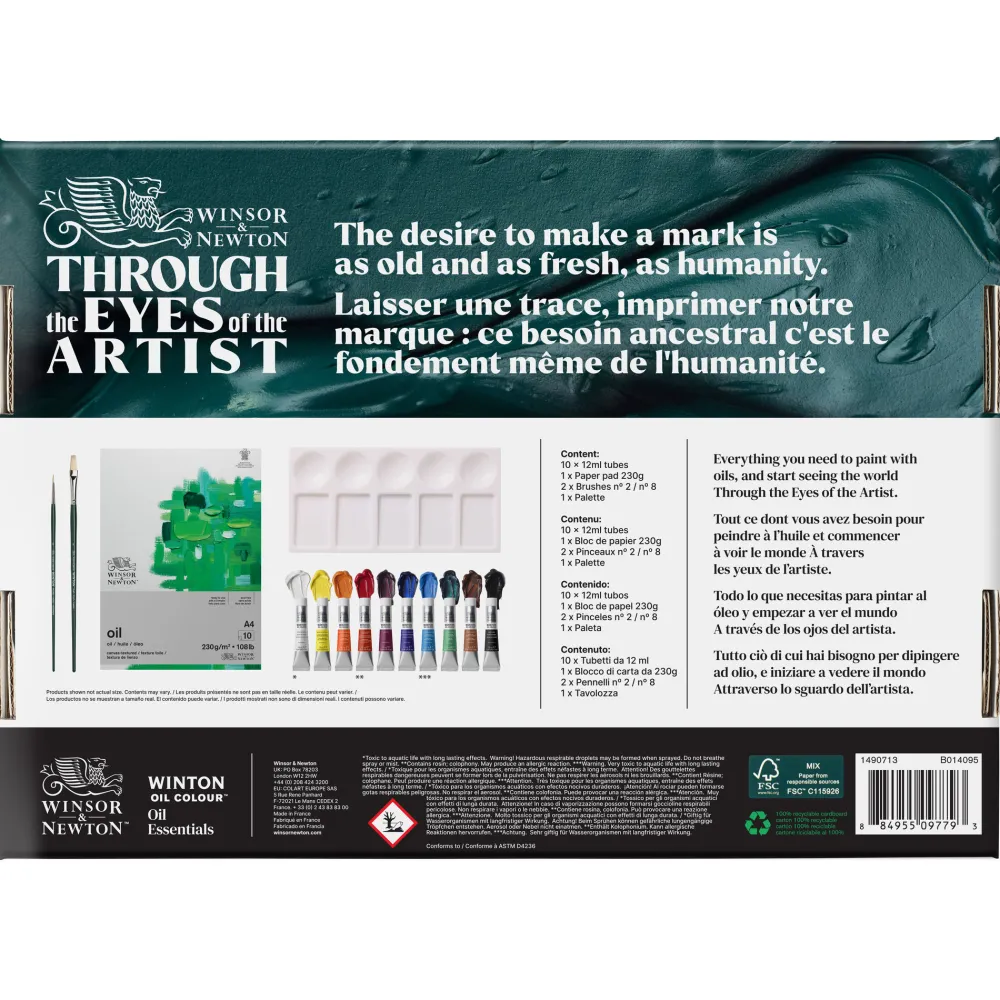 Winsor & Newton Zestaw farb olejnych Winton z akcesoriami - - 14 szt.