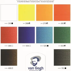 Van Gogh Zestaw farb olejnych z akcesoriami w drewnianej kasecie - > Farby Olejne
