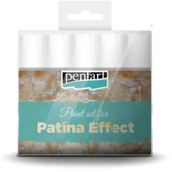 Pentart Zestaw farb Patina Effect - - efekt patyny, 5 kolorów x 20 ml > Pozłotnictwo