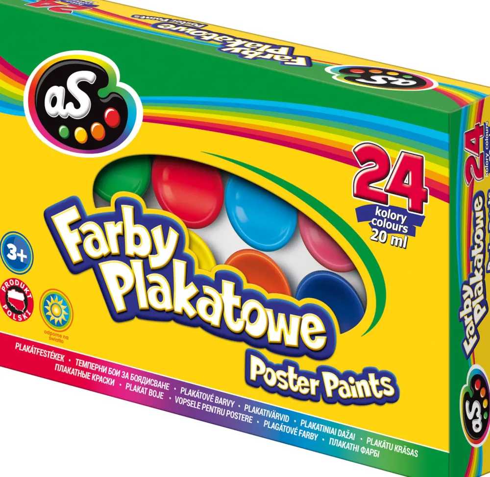 Astra Zestaw farb plakatowych - - 24 kolory x 20 ml