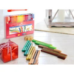 Dzieci Faber-Castell Zestaw flamastrów Connector w walizce - - 60 kolorów