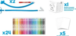 Maped Zestaw flamastrów dmuchanych Blow Pen Art - - 24 kolory > Dzieci Flamastry Dla Dzieci