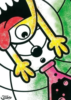 Dzieci Maped Zestaw flamastrów dmuchanych Blow Pen Pop Art - - 6 kolorów