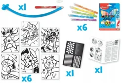 Dzieci Maped Zestaw flamastrów dmuchanych Blow Pen Pop Art - - 6 kolorów