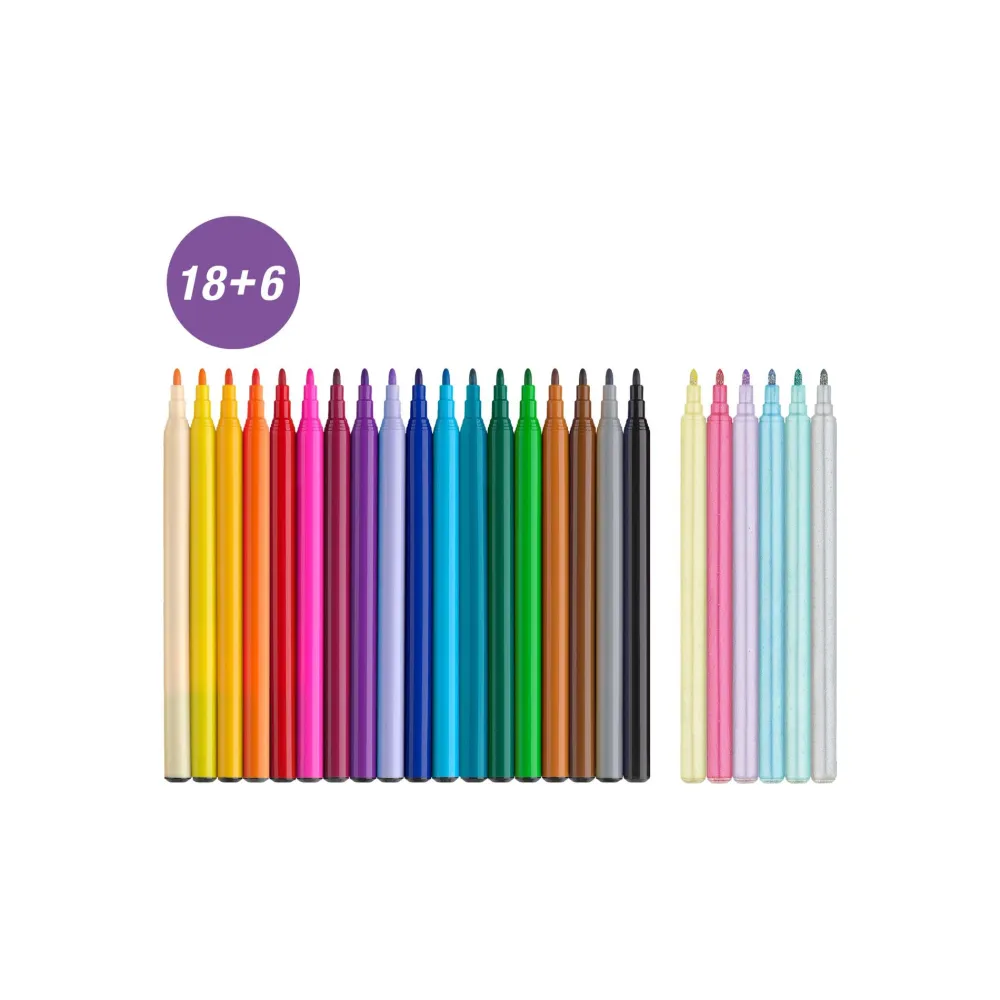 Faber-Castell Zestaw flamastrów Jednorożec - - 24 kolory > Dzieci Flamastry Dla Dzieci