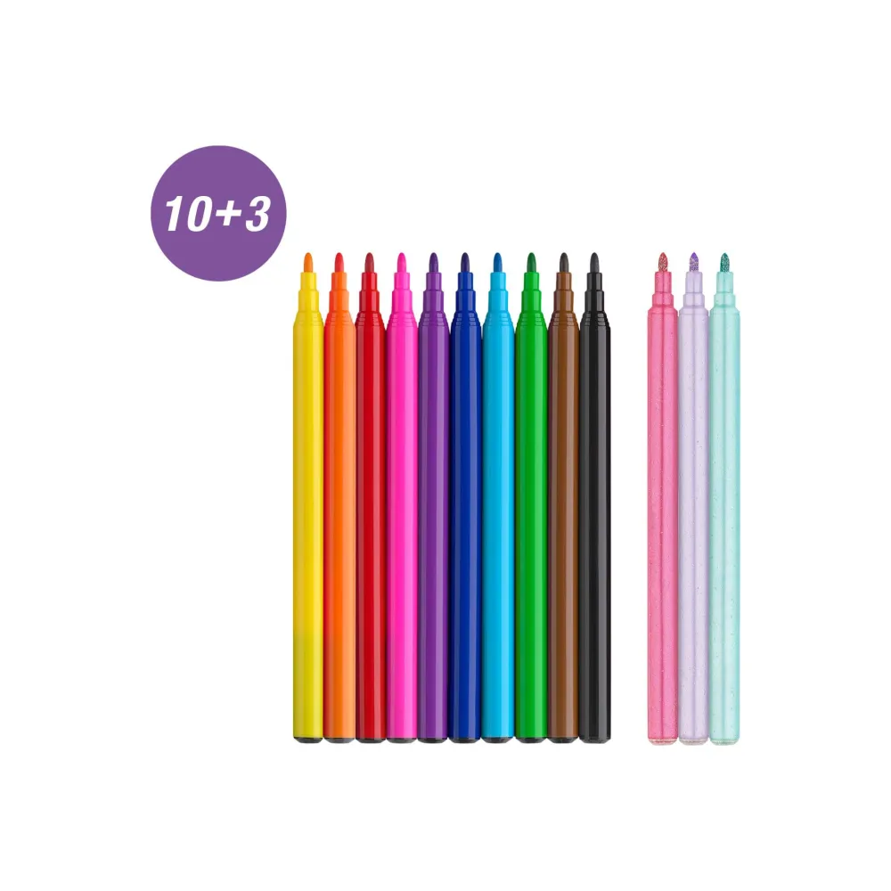 Dzieci Faber-Castell Zestaw flamastrów Jednorożec - - 13 kolorów