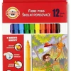 Dzieci KOH-I-NOOR Zestaw flamastrów - - 12 kolorów