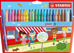 Stabilo Zestaw flamastrów Power - - 24 kolory ><noscript><img width=