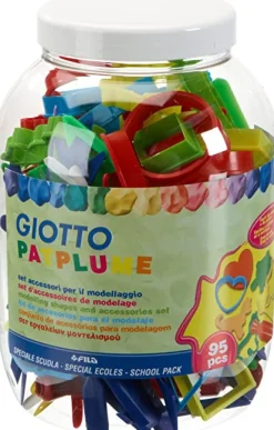 Giotto Zestaw foremek i akcesoriów modelarskich do plasteliny Patplume - - 95 szt.