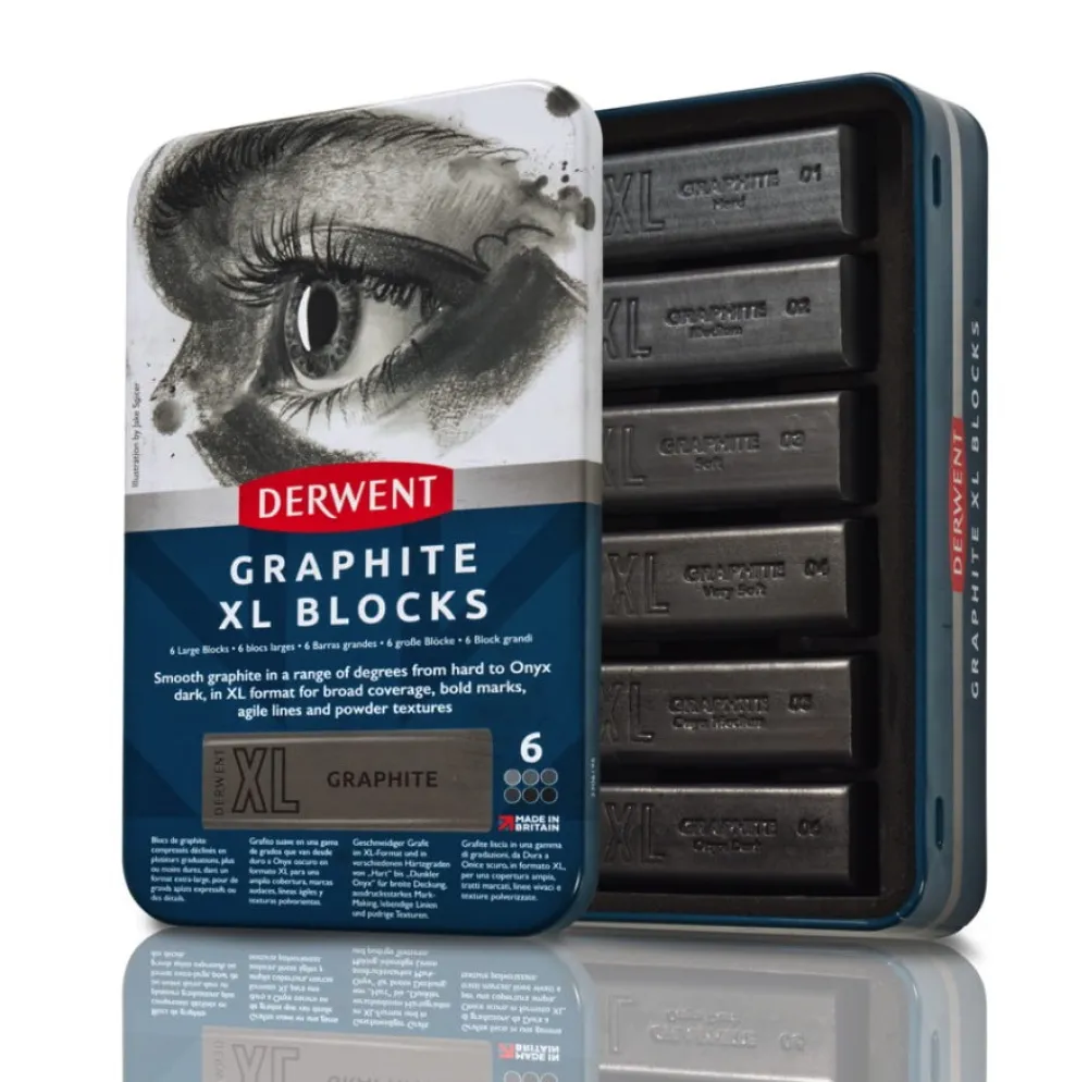 Derwent Zestaw grafitów naturalnych Graphite XL w sztyfcie - - 6 szt.