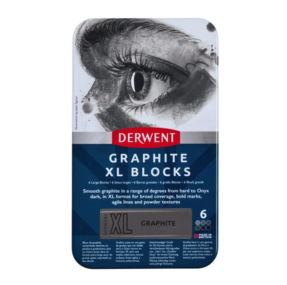 Derwent Zestaw grafitów naturalnych Graphite XL w sztyfcie - - 6 szt.
