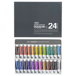 Holbein Zestaw gwaszy Artists’ Gouache - - 24 kolory x 15 ml > Farby Gwasze I Tempery