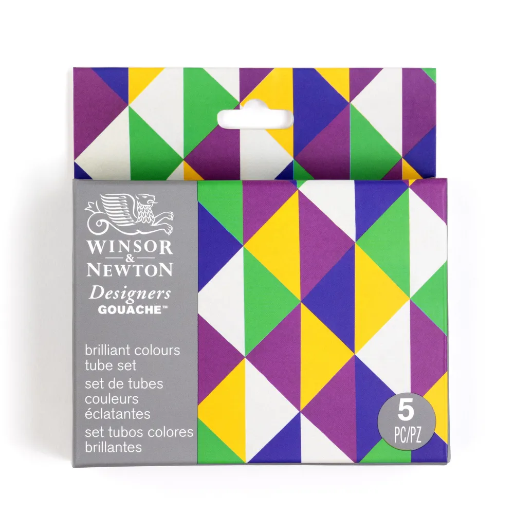 Winsor & Newton Zestaw gwaszy Designers Brilliant - - 5 x 14 ml > Farby Gwasze I Tempery