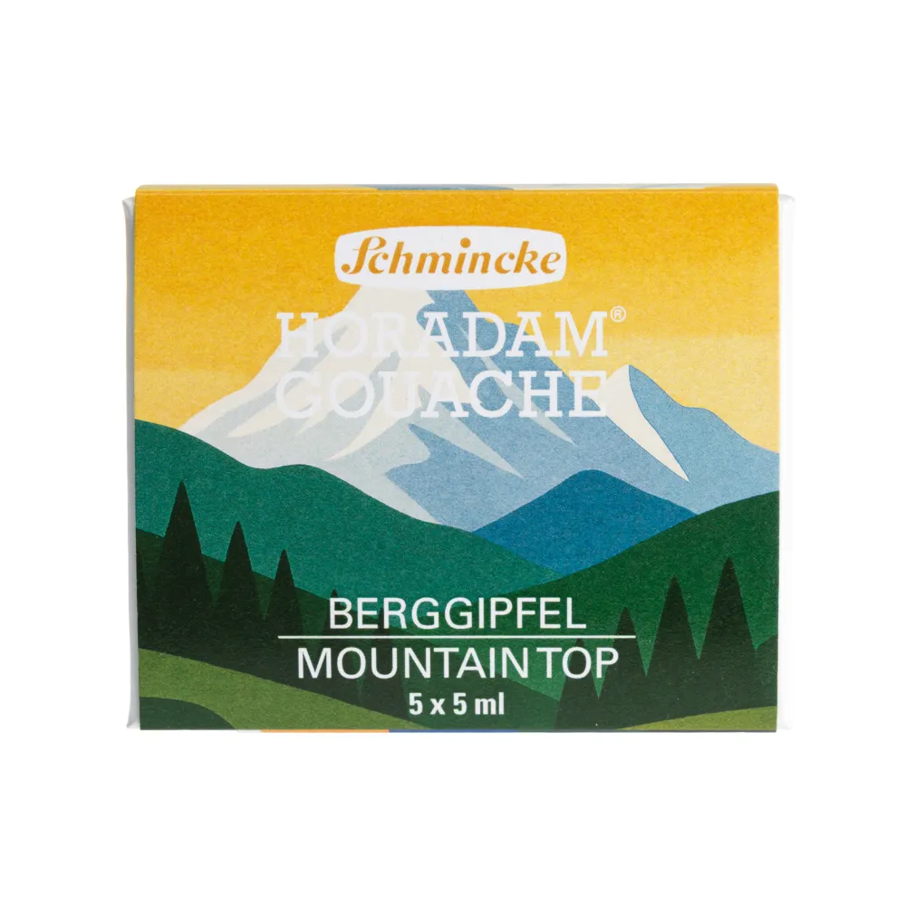 Schmincke Zestaw gwaszy Horadam Mountain Top - - 5 kolorów x 5 ml > Farby Gwasze I Tempery