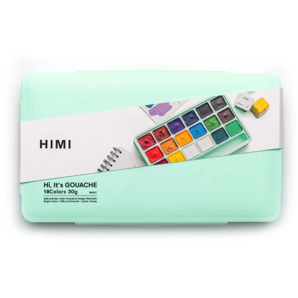 HIMI Zestaw gwaszy Jelly Cup Basic Green - - 18 szt.