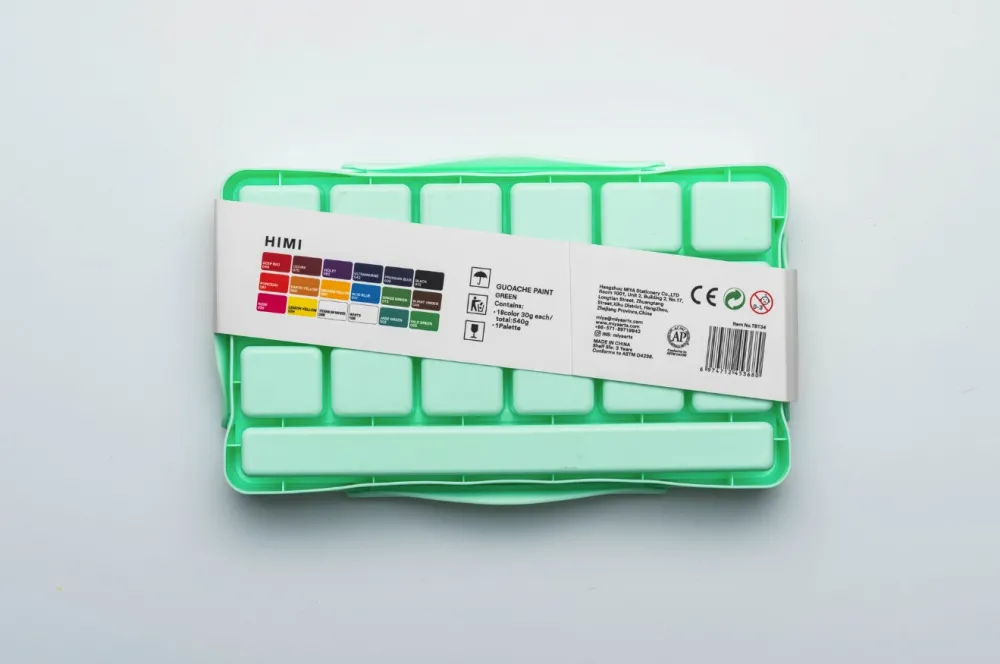 HIMI Zestaw gwaszy Jelly Cup Basic Green - - 18 szt.