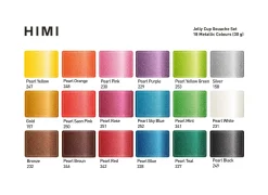 HIMI Zestaw gwaszy Jelly Cup Metallic - - 18 szt.