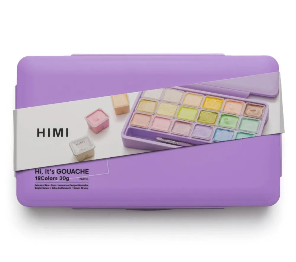 HIMI Zestaw gwaszy Jelly Cup Pastel Purple - - 18 szt. > Farby Gwasze I Tempery