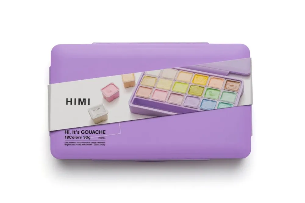 HIMI Zestaw gwaszy Jelly Cup Pastel - - 18 szt.