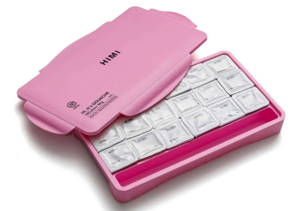 HIMI Zestaw gwaszy Jelly Cup Pink - - 18 szt.