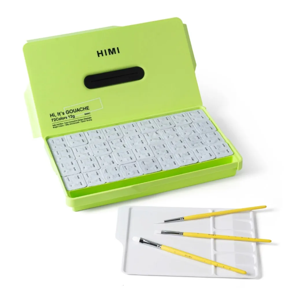 HIMI Zestaw gwaszy Twin Cup Apple Green Go Pack - - 72 szt. > Farby Gwasze I Tempery