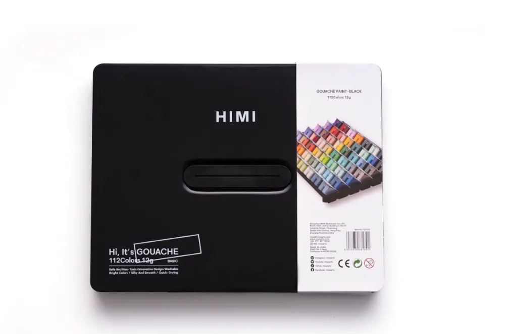 HIMI Zestaw gwaszy Twin Cup Black - - 112 szt. > Farby Gwasze I Tempery