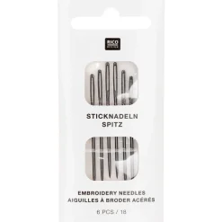 Rico Design Zestaw igieł do haftu - - rozmiar 18, 6 szt.