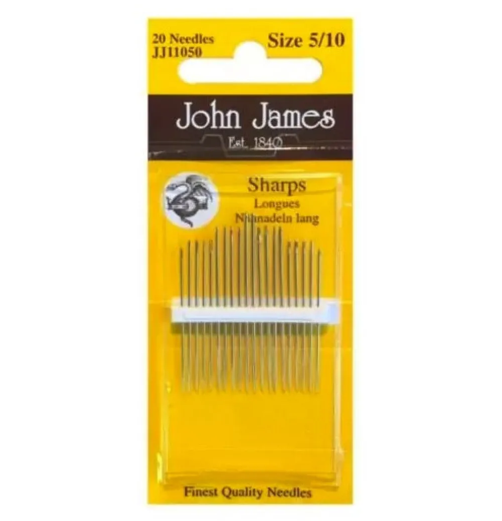 John James Zestaw igieł uniwersalnych - - rozmiar 5-10, 20 szt. > Druty, Igły I Szydełka
