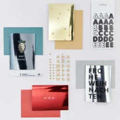 Rico Design Zestaw kopert i kart - Paper Poetry - Mirror Gold, A7 i C7, 10 szt. > Zestawy Kopert I Kart