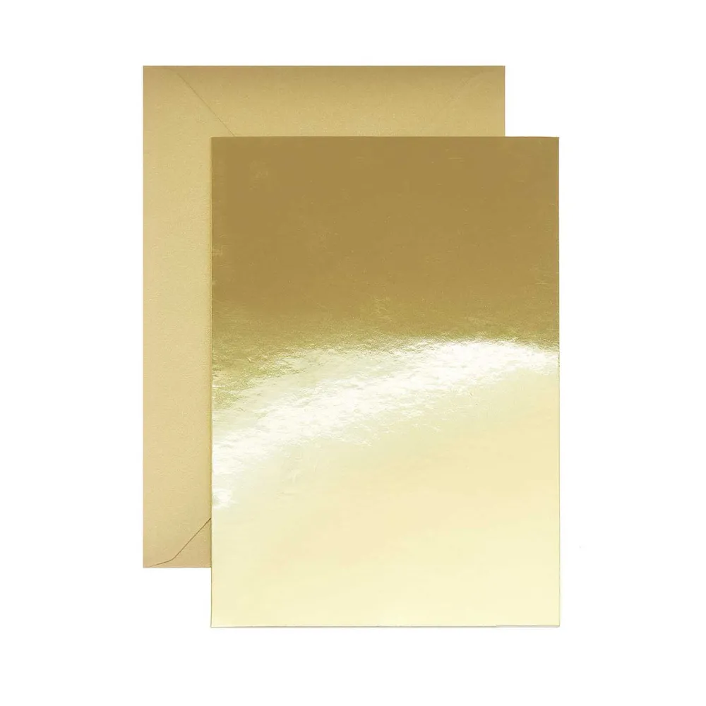 Rico Design Zestaw kopert i kart - Paper Poetry - Mirror Gold, A7 i C7, 10 szt. > Zestawy Kopert I Kart