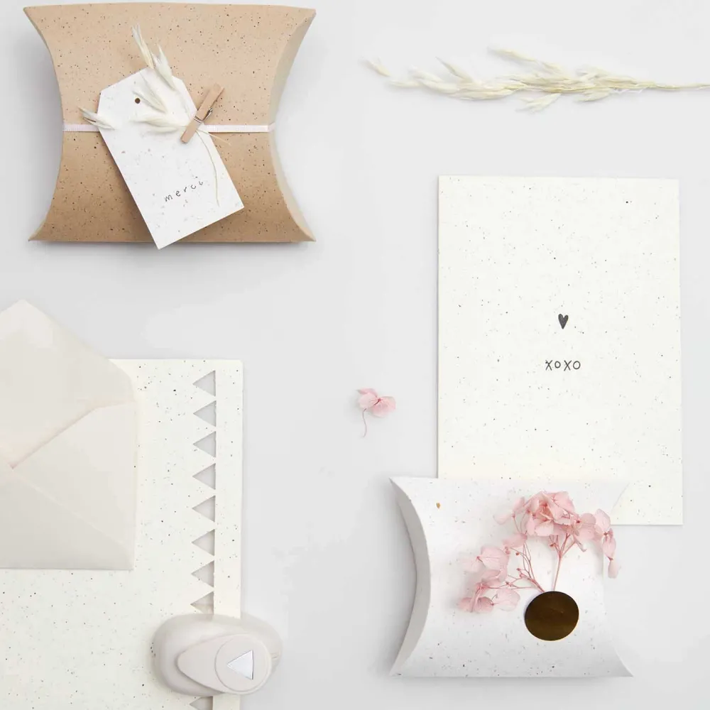 Rico Design Zestaw kopert i kart - Paper Poetry - Cappuccino, A7, 10 szt. > Zestawy Kopert I Kart