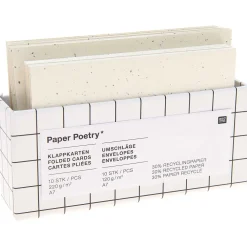 Rico Design Zestaw kopert i kart - Paper Poetry - Cappuccino, A7, 10 szt. > Zestawy Kopert I Kart