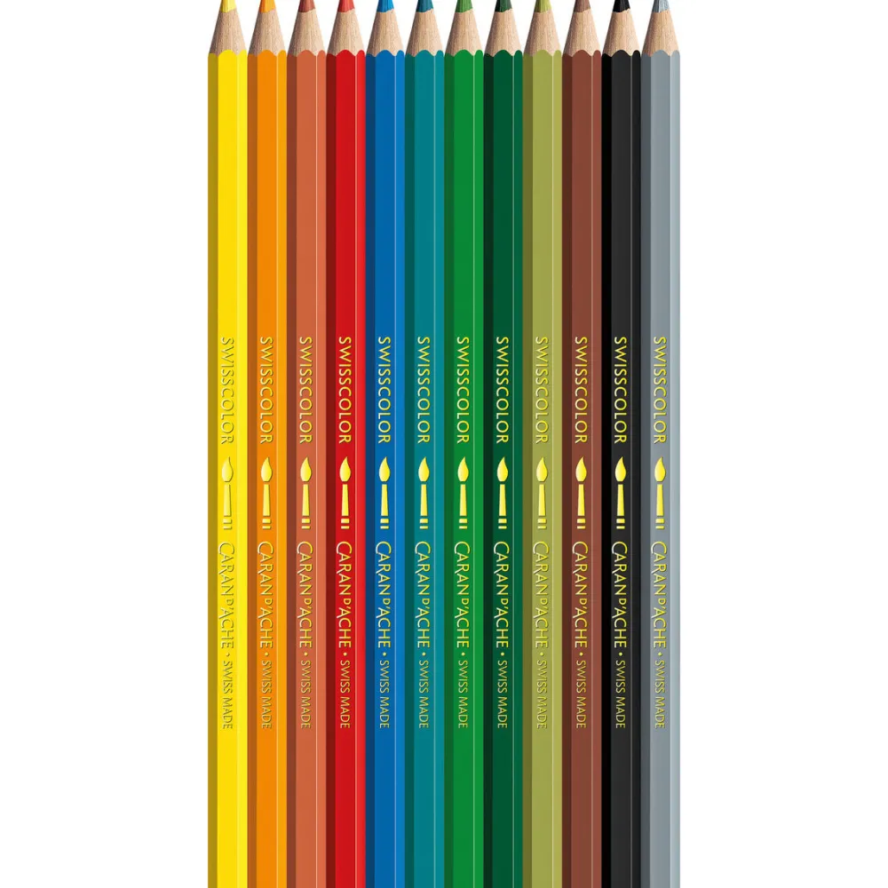 Caran d'Ache Zestaw kredek akwarelowych Kawaii Mountain - - 12 szt.