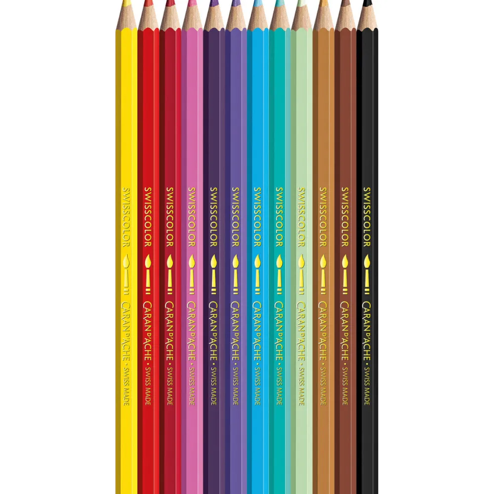 Caran d'Ache Zestaw kredek akwarelowych Kawaii Candy - - 12 szt.