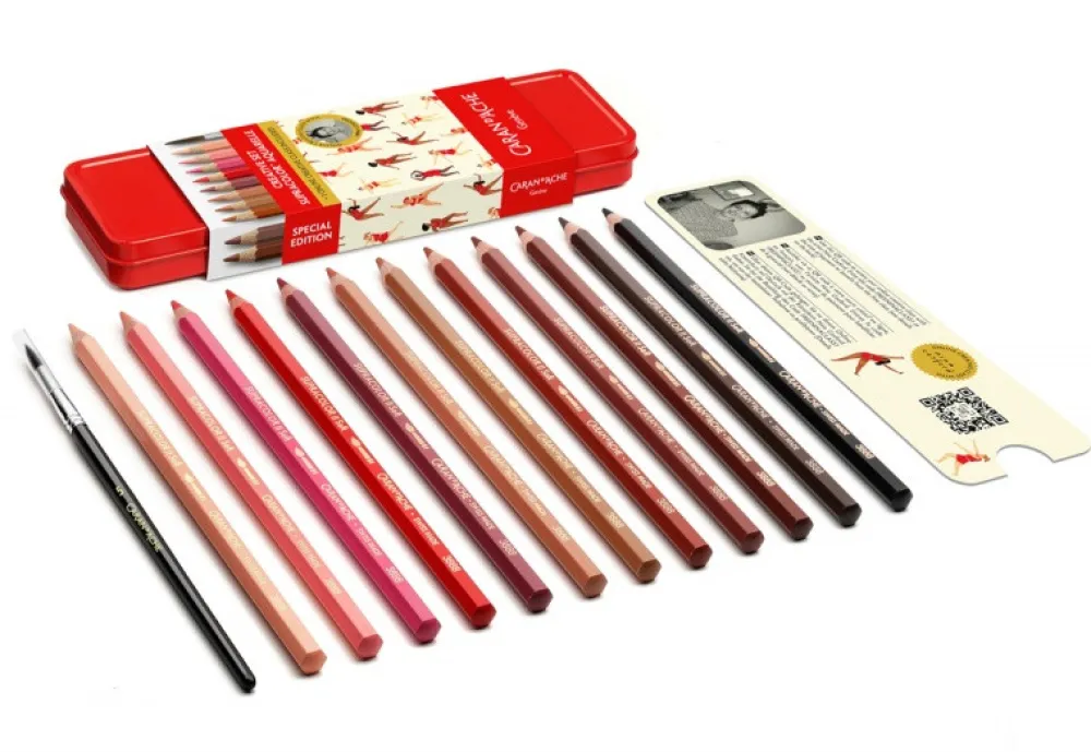 Caran d'Ache Zestaw kredek akwarelowych Supracolor Nina Cosford - - 12 szt. > Kredki